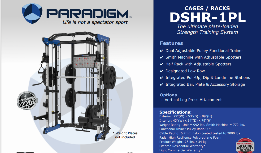 PARADIGM DSHR-1PL