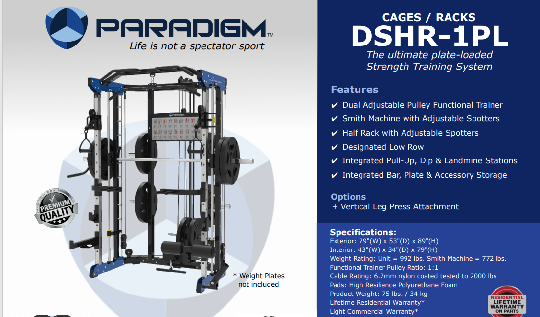 PARADIGM  DSHR-1PL