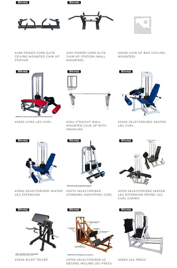 MADE IN CANADA STRENGTH LINE - CONTACT FOR MODELS AND PRICING