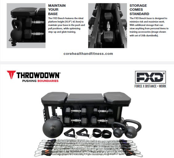 THROWDOWN FXD BENCH WITH ACCESSORIES