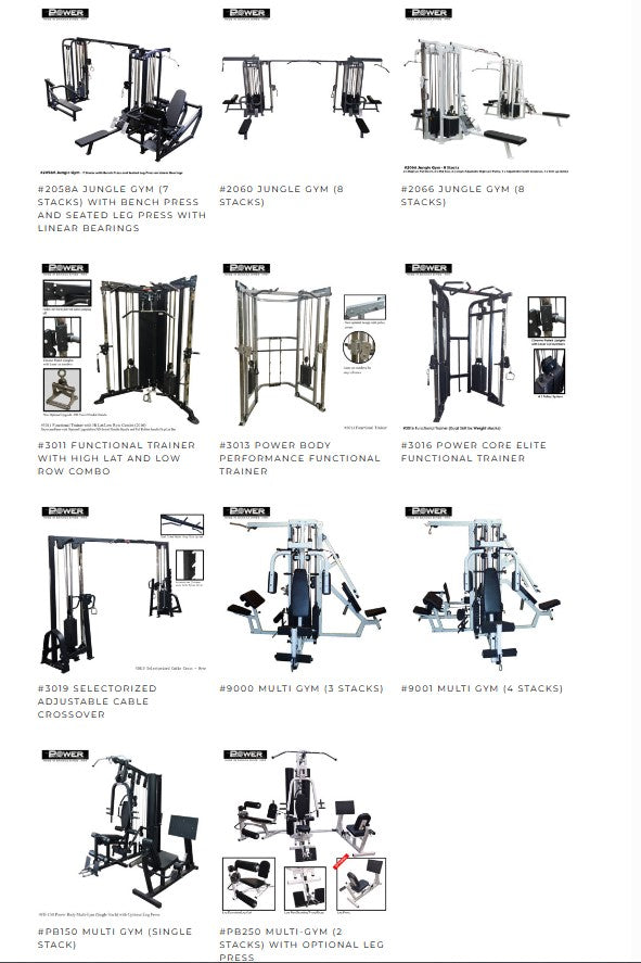 MADE IN CANADA STRENGTH LINE - CONTACT FOR MODELS AND PRICING