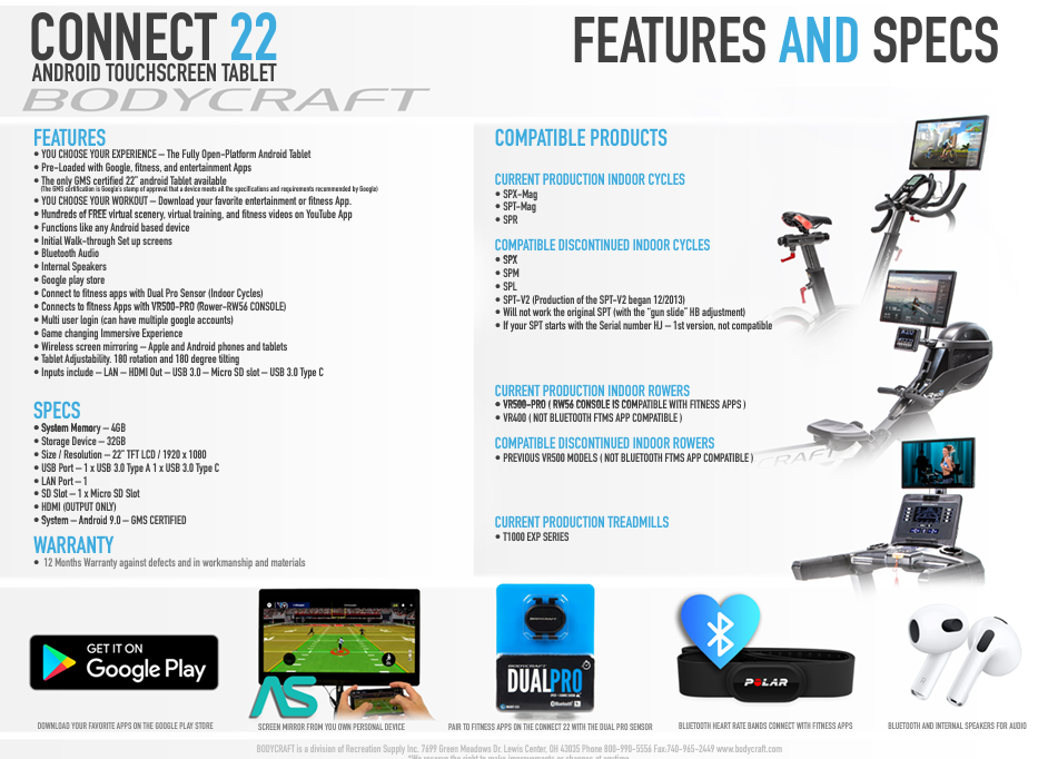 BODYCRAFT SP CONNECT 22