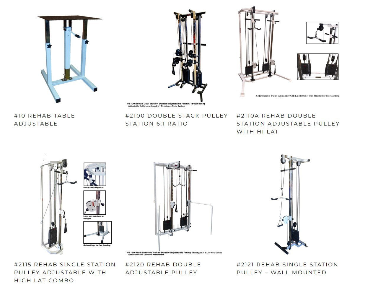 Rehab Racks REHABILITATION RACKS AND PULLEYS – CanadaFit