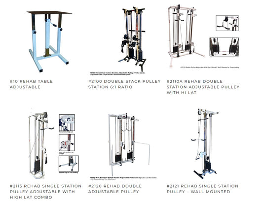 REHABILITATION RACKS AND PULLEYS