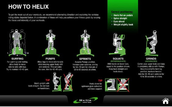 HELIX CLUB CONNECT HTL3500 LATERAL TRAINER