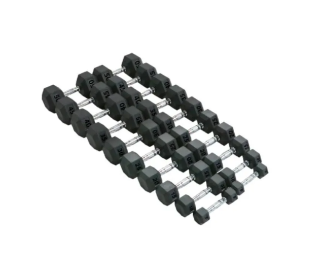 PARADIGM RUBBER HEX SET 5 - 50 lb