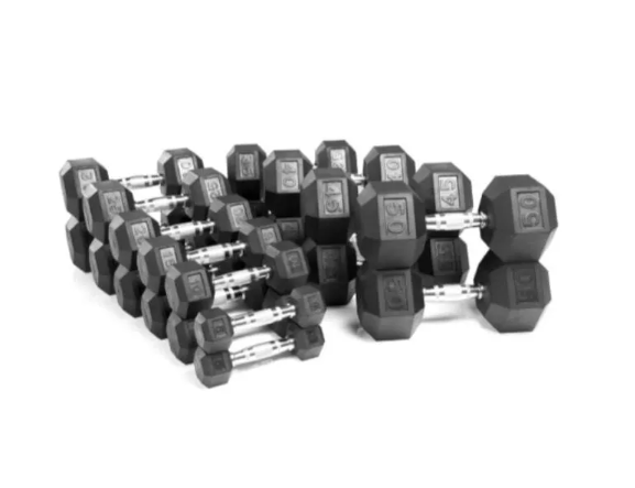 PARADIGM RUBBER HEX SET 5 - 50 lb