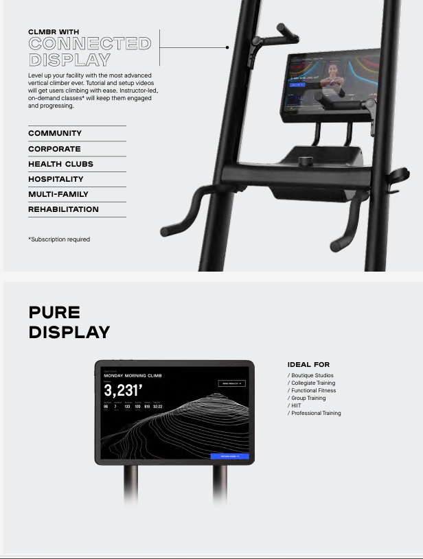 CLIMBR COMMERCIAL VERTICAL CLIMBER