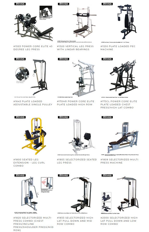 MADE IN CANADA STRENGTH LINE - CONTACT FOR MODELS AND PRICING