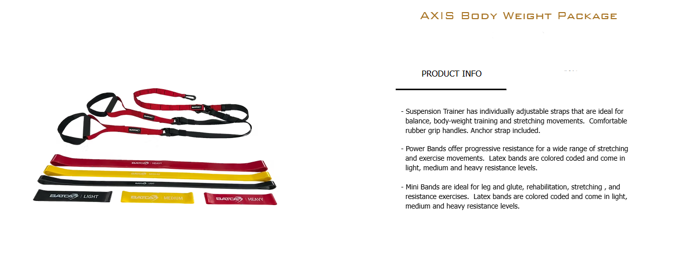 Batca ABT AP Body Weight package / Suspension Trainer