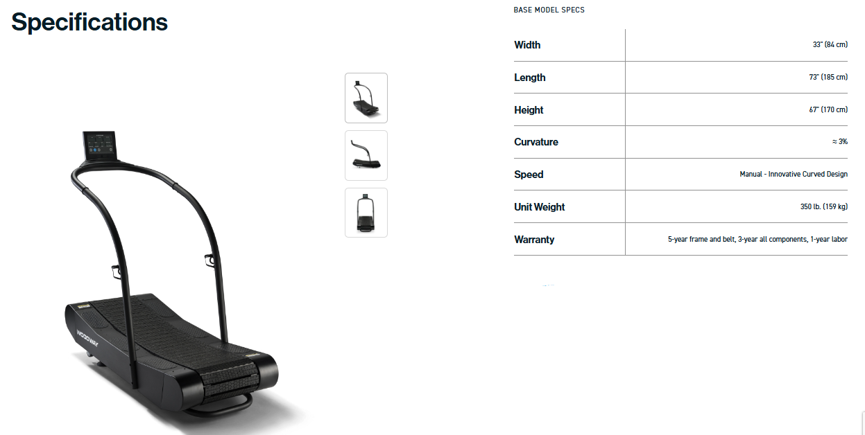 WOODWAY CURVE TRAINER