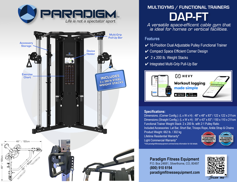 PARADIGM  DAP FT FUNCTIONAL TRAINER