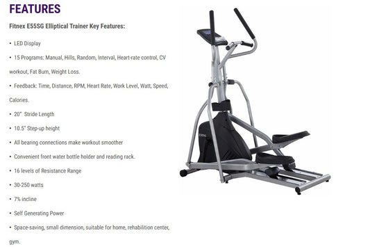 FITNEX E55SG ELLIPTICAL