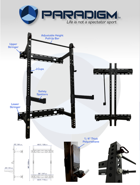 PARADIGM COMMERCIAL FOLDING RACK