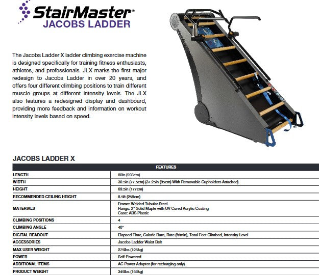 JACOBS LADDER JLX