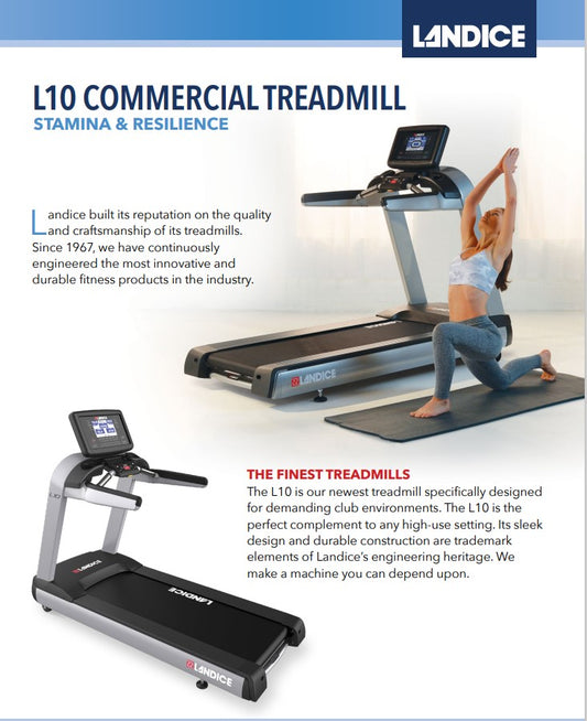 LANDICE L10 COMMERCIAL TREADMILL ACHIEVE  PANEL