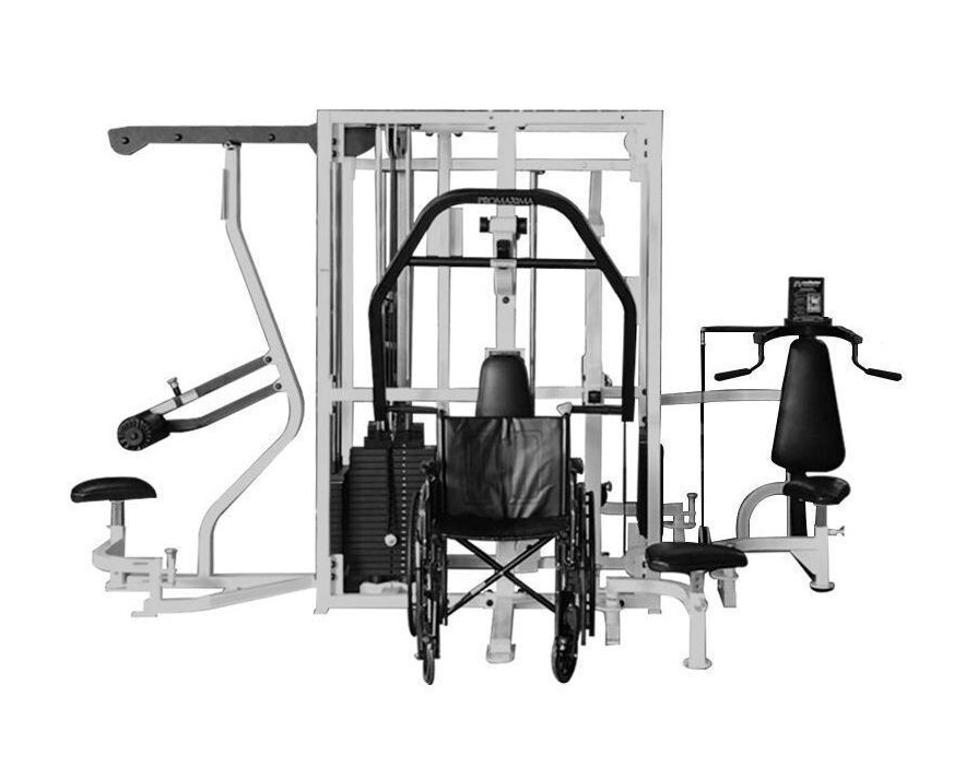 ProMaxima Wheelchair Accessible 5 Stack Multi-Station Gym